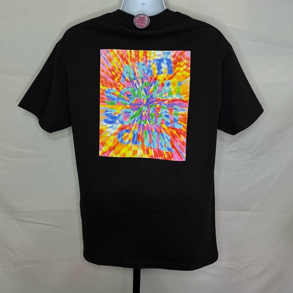 Large - Authentic Anti Social Social Club What A Trip/No Vacation Tee NWT